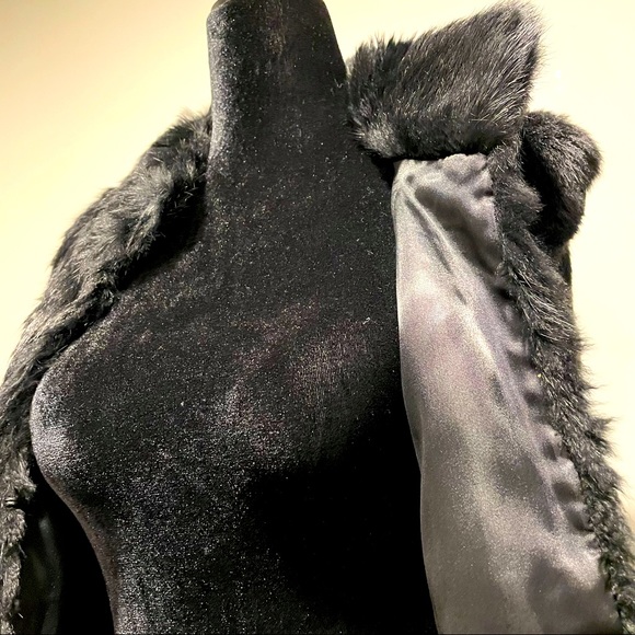 Michael Kors Real Rabbit Fur Vest - RARE Women Fitted Coat Size Medium - Picture 8 of 14